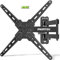 monTEK Supporto da parete per TV da 13 a 55 pollici, piatto e curvo fino a 25 kg, orientabile e inclinabile, supporto da parete estensibile, max. VESA 400 x 400 mm