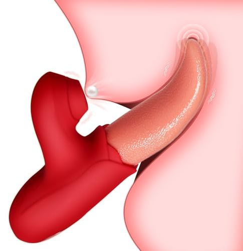 Sex Toys, Vibrator for Women with 10 Modes G Spot Sex Toýs for Woman | Adult Sex Toy Tongue with Nipple & Clit Licking, Waterproof,Silicone, Rechargeable,Discreet,Couples Use,Vibratorset for Woman