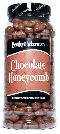 Chocolate Honeycomb - (605g) Original Chocolate Honeycomb – Perfect for Gifting & Sharing in a Gift Jar by Bentley & Ackerman Sweet Shop.