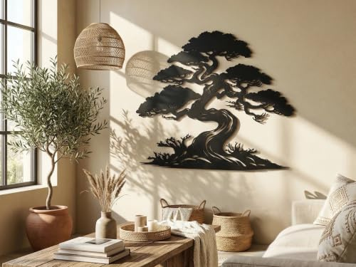 VAILLA Baum des Lebens Wand Deko Holz 3D – Wandbild Wanddeko Wohnzimmer | MDF Sperrholz, Lasergeschnitten, Lebensbaum Gold, Stammbaum, 5 Größen, Schwarz Silber, personalisierbar, Esszimmer Eingang