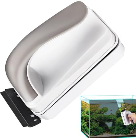 Nettoyeur Magnétique pour Vitres d'Aquarium, Racloir Anti-Algues Double Face Pour Aquarium, Brosse Anti-Rayures Flottante Pour Maison Bureau Appartement