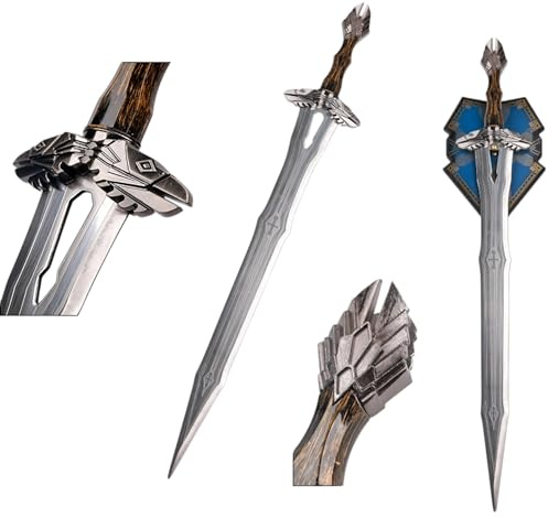 Schwert Echt Metall inspiriert von LOTR The Rings of Power Sting Legolas Oakenshield Orcrist Thorin Glamdring Herugrim Boromir Angmar Ringwraith Gimli (Thorin Oakenshield Regal Sword JT6055)