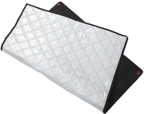 Copertura per Congelatore da Esterno in Alluminio Argentato, Termica | Schermo per Sole e Pioggia, Riflettente ad Alta Luminosità, Uso su Balcone, Finitura Elegante Moderna