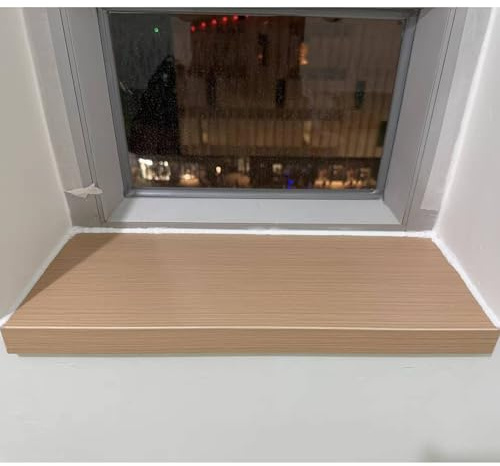 EXCLURA Davanzale per Finestra Rivestimento per Davanzale con Finitura in Legno, Rivestimenti Impermeabili per Davanzali/Copertura Davanzale, Copertura per Davanzale(L-160cm/63in,W-15cm/5.9in)