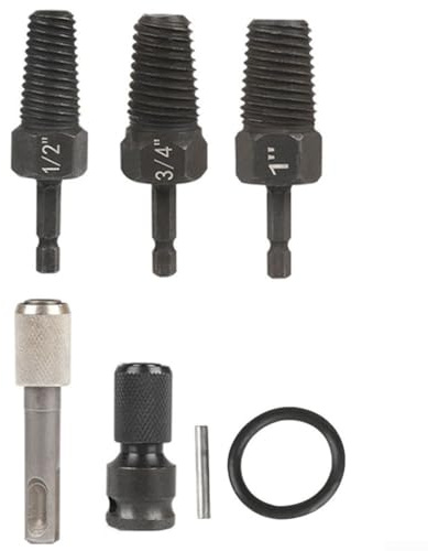 Set di estrattori per la rimozione di bulloni rotti da tubi idraulici con raccordi da 1/2 3/4 1 pollici