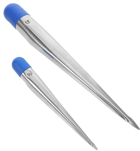 MAJORMENCH 2 Stück Edelstahl Rope Splicing Tool Seil Spleißen Spike mit Komfortgriff Schnelles Fädeln Robustes Bootszubehör für Präzises Langlebiges Verbinden von Taue