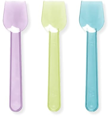 Palette Cucchiaini Gelato in Plastica Colorati, Palettine per Dessert e Granita Riutilizzabili, Colori Assortiti, 10 cm, Confezione 800 gr (2 da 800gr)