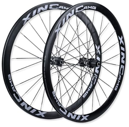 Scheibenbremse Vorder- Und Hinterrad 700C*23-35C Rennrad Drahtreifen Laufradsatz 40mm Doppelwandfelge, 100/135mm Schnellspanner, 7/8/9/10/11/12Gang-Kassette, Presta-Ventile