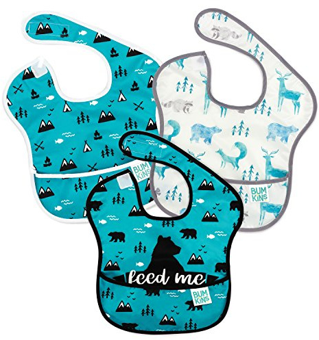 Bumkins - SuperBib® Lätzchen, 6-24 Monate, Wasserdicht, Abwischbar, Klettverschluss
