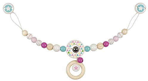 Heimess 765680 - Catena per Carrozzina con Clip, Colore: Rosa