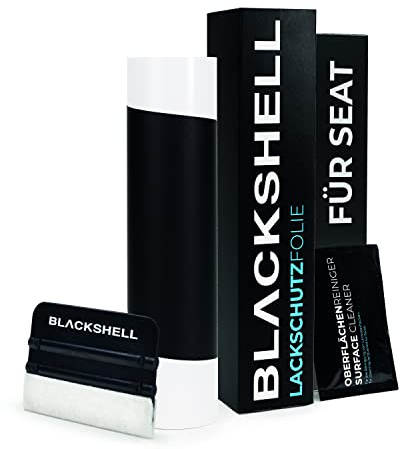 Blackshell® Ladekantenschutz Folie passend für Seat Ateca | ab 2020 (Facelift) Matt Schwarz - passgenauer Stoßstangenschutz inkl. Set für Folierung