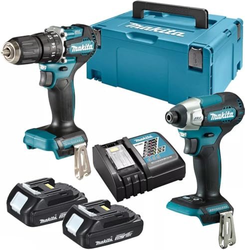 Makita Combo DTD155Z + DHP483Z BL 18V LXT 2Ah 2 Bat. MakPac Marke