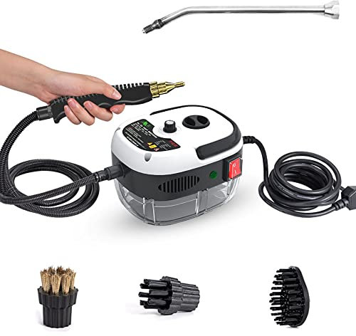 Nettoyeur à vapeur haute pression, machine de nettoyage à vapeur portable, nettoyeur à vapeur portable 2500 W pour voiture de salle de bain de cuisine domestique