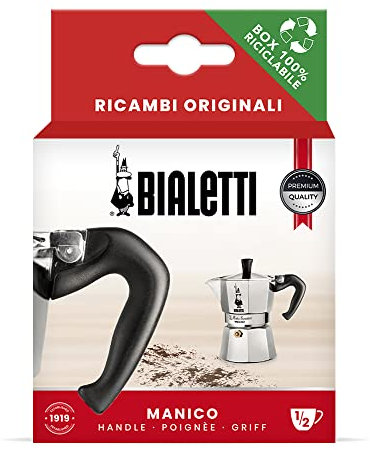Bialetti Ricambi, Include 1 Manico con Spinotto, Compatibile con La Mokina