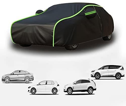 Auto Abdeckplane Wasserdicht füR Mini One Cooper Cabrio Clubman Paceman Coupe Countryman, Autoabdeckung Outdoor, Autoplane mit Hagelschutz, Autogarage Abdeckung, Atmungsaktiv (Color : 2, Size : Sing