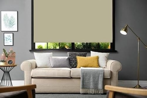 Emma Barclay Blackout Roller Blind in Natural Cream - Width 90 x Drop 165cm