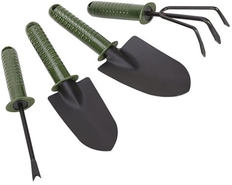 Outils de jardinage, outils de transplantation de plantes 4 pièces/ensemble mini pelle râteau pelle outils de jardinage bricolage pelles outil de griffe outils de bonsaï de fleur poignée en plastiqu