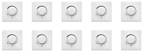 Haztholf 10 x 86 Typ Deckenventilator, stufenlose Geschwindigkeitsregelung, Wandschalter, 220 V, 10 A