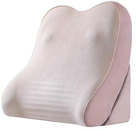 keilkissen lesekissen Rückenkissen Keilkissen aus Memory-Schaum zur Unterstützung des Lendenwirbelbereichs, Dreieckskissen mit abnehmbarem Bezug, Keilkissen für das Bett bei saurem Reflux (GERD) und ä
