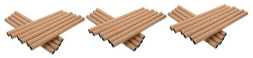 VILLCASE 30 Stk Versandrohr Versandhülsen Aus Kraftpapier Aufbewahrungsrohr Mit Deckel Poströhren Poster-versandröhren Plakatröhre Blaupausen-röhren Braune Pappröhren Posterröhren Khaki Abs