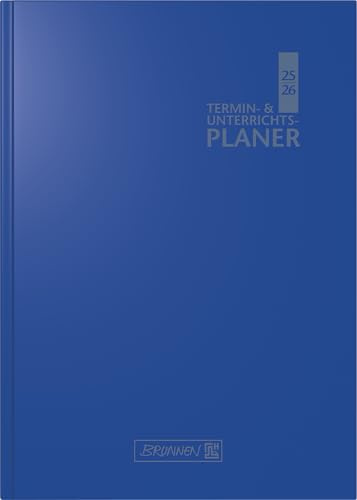 BRUNNEN Termin- & Unterrichtsplaner 2025/2026 | A5, Kunststoff, blau
