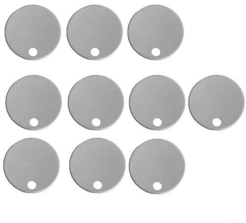 Confezione da 10 cerniere per sedile WC da 50 mm/60 mm/65 mm, in plastica impermeabile (65 mm)