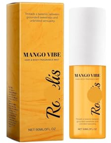 Perfume En Aerosol Con Aroma A Mango: Fragancia Corporal Fresca Y Delicada For Muñecas Y Cuello. Duradero, Portátil E Ideal For Uso Diario.(2PCS)