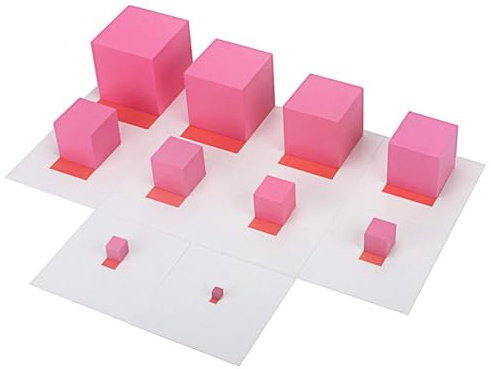 Rosa Tower Tube - Funny Montesori Stapelspielzeug aus Holz für Kinder | Oberflächenspiel zur Förderung der Feinmotorik, , Farberkennung und Konzentration