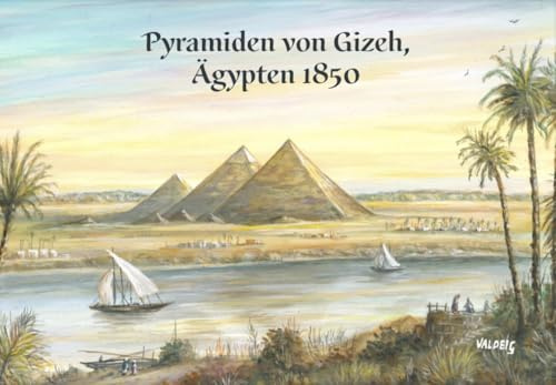 Valdeig Kühlschrank-Magnet Kairo, Pyramiden von Gizeh, Ägypten 1850 | Nil Souvenir Foto, I Love Pharaonen Pharao Souvenirs, Sticker Bild Magnete für Magnettafel