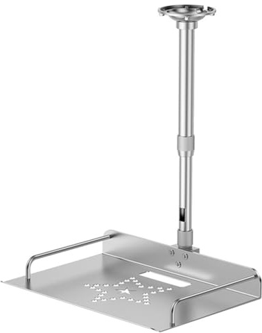 Osmond Ceiling Mount with Adjustable Height Shelf for Projector/Camera Holder Including Tray