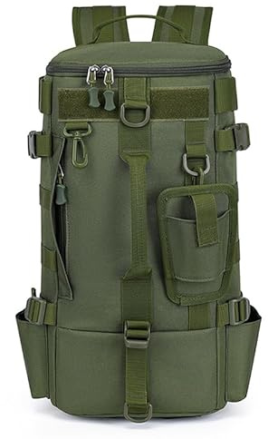 ANBTUKJ Angelrucksack, Angeltasche, Wasserdichter Tagesrucksack Mit Köderfach, zum Organisieren Aufbewahren von Angelzubehör Angeltasche Angeln Wandern Jagd Wanderungen