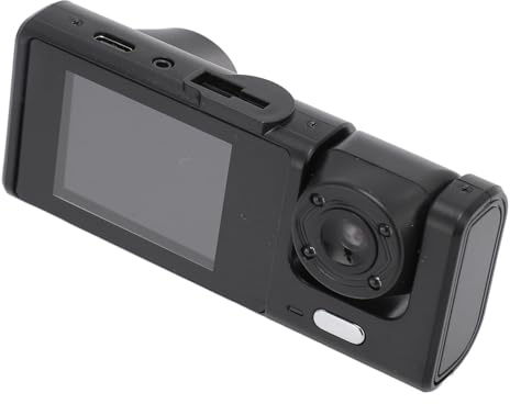 ZenithAur Dash Cam och bak inuti med 1080P-upplösning, 3-kanals bilkamera med IR nattseende, rörelsedetektering och G-sensor för körning