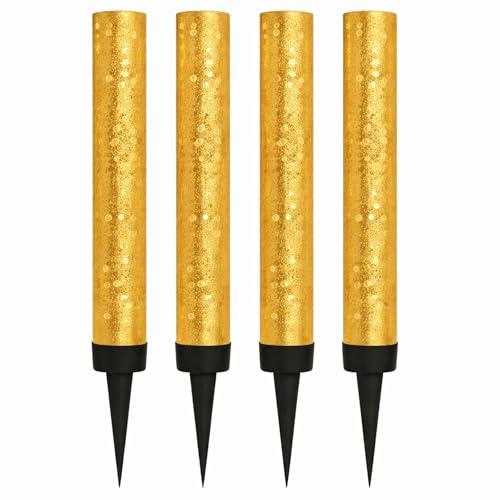 10cm Ice Sparkling Fountain Candles 4 Pack Golden, Ideal for: Birthdays, Weddings, Anniversaries, Restaurants and Special Celebrations