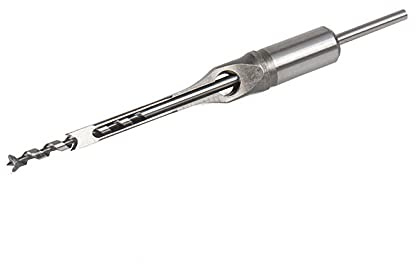 Brocas cuadradas para madera HSS, Juego de brocas cincel for embutir con barrena helicoidal agujero cuadrado, 6-12mm, 4 Uds(6mm(0.24in))