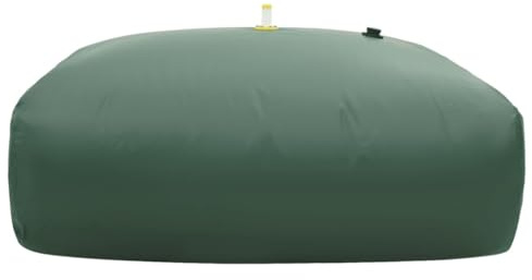 Vikbar vattentank 5 000 l PVC med kran, 250 x 200 x 100 cm, rektangulär, lätt och slitstark för trädgårdsbevattning, terrass, växthus och utomhusbruk