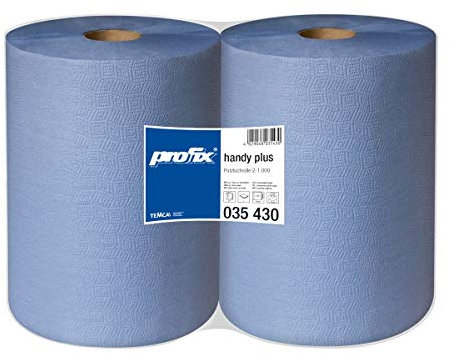 TEMCA Putztuch Putztücher Putztuchrolle Putzpapier Werkstattrolle 36 x 38cm 1000 Bl./ Rolle * 2lagig 2 Rollen