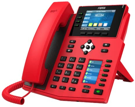 Fanvil X5U-R IP-Telefon SIP 40 DSS LCD-Tasten mit LED, Farbdisplay PoE
