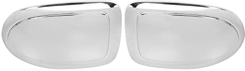 X AUTOHAUX Pair New Exterior Rear View Mirror Housing Door Wing Mirror Covering Cap for GMC Sierra 1999-2006