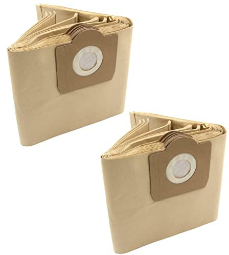 vhbw 20x sacchetti compatibile con Bosch BMS 1000 bis 1999 (R), BMS 2100 bis 2299, BMS 2100 bis 2299 (UNI) aspirapolvere - in carta, color sabbia