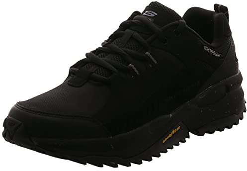 Skechers Herr Bionic Trail Road Sector promenadsko, Svart mocka Pu nät svart trim, 47.5 EU