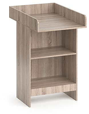 Vicco Wickelkommode Leo, Wickelaufsatz für die Kommode, Sonoma, 60 x 103 cm