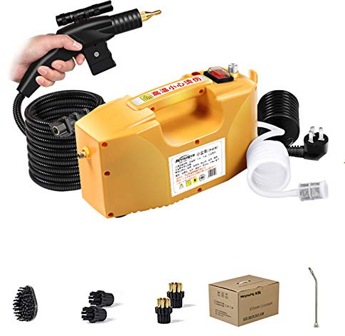 Pulitore a Vapore ad Alta Temperatura ad Alta Pressione da 3000 W Vaporizzatore Multifunzione per Pavimenti, condizionatore d'Aria a Cappa per la Pulizia della Cucina, con Tubo per Pistola a spruzzo