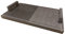 Petrantiqua® Piastra Refrattaria Artigianale Barbecue in Pietra Lavica Etna con Manici Rigata e Liscia Ottima per Carne Pesce e Verdure Scanalatura di Scolo (50x30 Spessore 2 Cm)