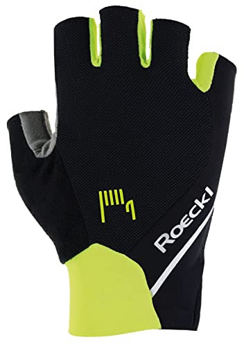 Roeckl Ivory 2 Fahrrad Handschuhe kurz schwarz/gelb 2026: Größe: 7.5