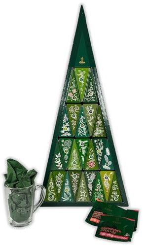 Set Adventskalender Tea Diamond Adventskalender von Eilles mit Teeglas