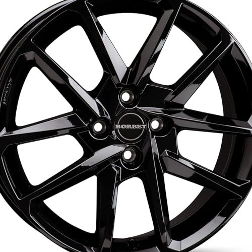 4x Borbet Felgen N 6.5x16 ET32 4x108 black glossy kompatibel mit Opel Corsa e-Corsa Mokka Mokka-e