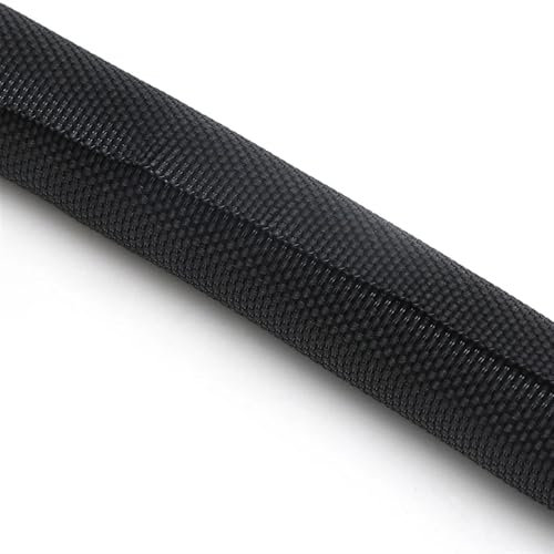 Kabelkanal 1/5 m selbstschließende, erweiterbare geflochtene PET-Hülse, Durchmesser 5, 8, 10, 13, 16, 19, 25, 30 mm, Kabelschutz, Kabelbaum, Nylon-Drahtwickel Kabelschlauch(Black,50MM_1 METER)
