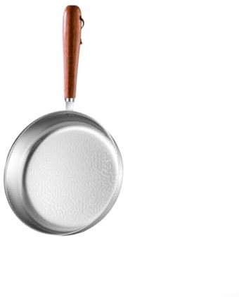 Puupaa Mini padella in acciaio inox 304, 12 cm/16 cm, antiaderente con fondo piatto, piccolo fornello da cucina (12 cm)