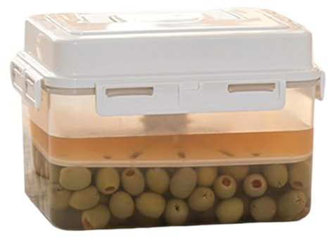 recipiente de fermentación, contenedor a prueba de fugas 4/5l - con mango y tapa | Vidrio transparente, fermentación de y tanque de almacenamiento para la cocina