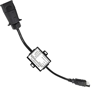 Tomvorks Konverteradapter, Anhängerstecker USA 4-polig auf EUR 7-polig, Stopp-/Bremssignaltrennung, Ideal Zum Ziehen Europäischer Anhänger mit 7-poligem Rundstift, Plu
